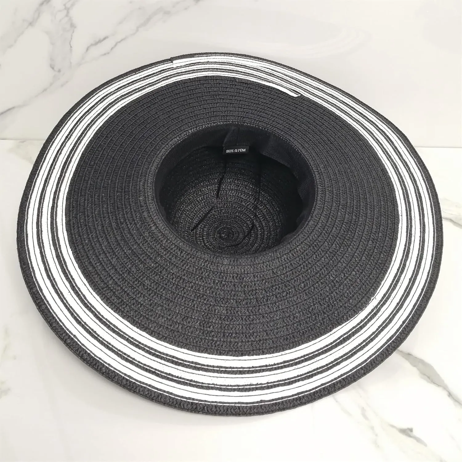 Beach Sun Straw Hats for Women, UPF 50  Floppy Wide Brim Summer Hat, Foldable Packable Roll up Fishing Hats