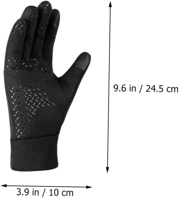 BESPORTBLE Non-Slip Gloves Warmer Winter Fingertip Knitted Thickened Touchscreen Snow Riding Cold Gloves Men Hand