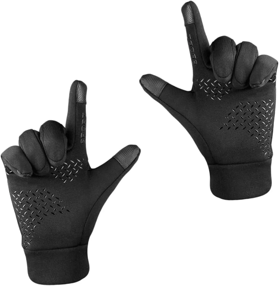 BESPORTBLE Non-Slip Gloves Warmer Winter Fingertip Knitted Thickened Touchscreen Snow Riding Cold Gloves Men Hand
