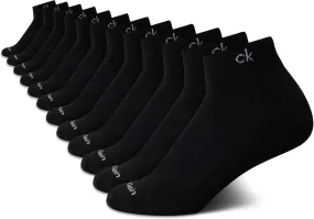 Calvin Klein Women's Quarter Socks - 12 Pack Cushioned Athletic Ankle Socks for Women - Women's Sports Socks (Size: 4-10)