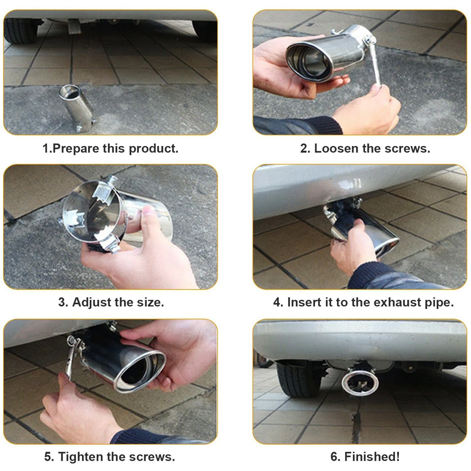 Car Rear Exhaust Pipe Tail Muffler