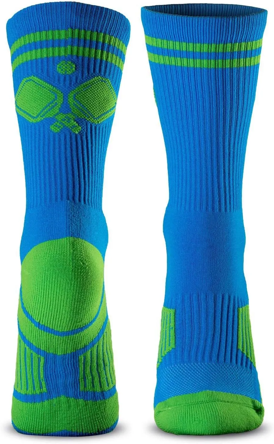 ChalkTalkSPORTS Pickleball Performance Crew Socks - Multiple Designs & Colors - Youth & Adult - Pickleball Mid-Calf Sock