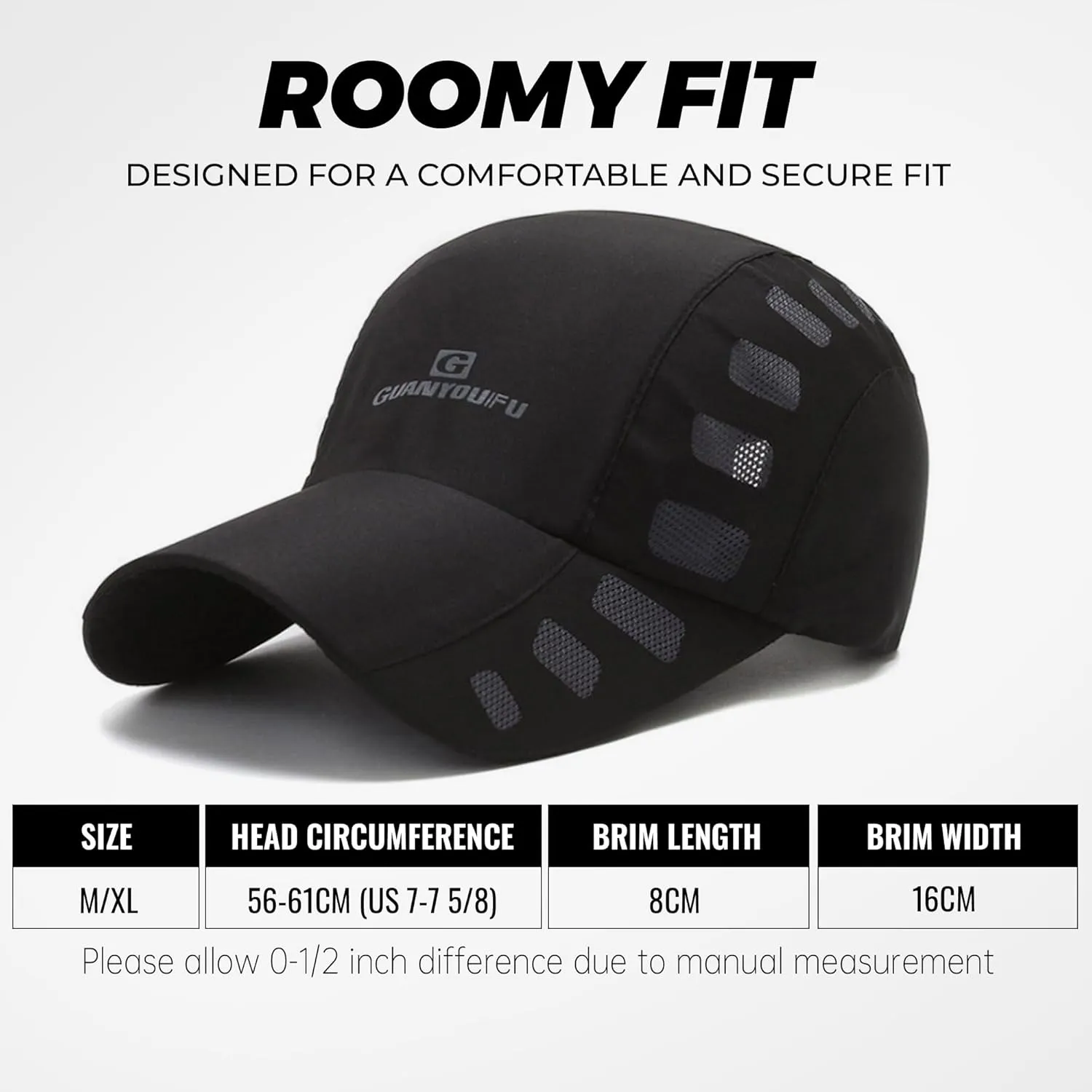 CLAPE Breathable Outdoor UV Protection Cap Lightweight Quick Drying Summer Sports Sun Caps