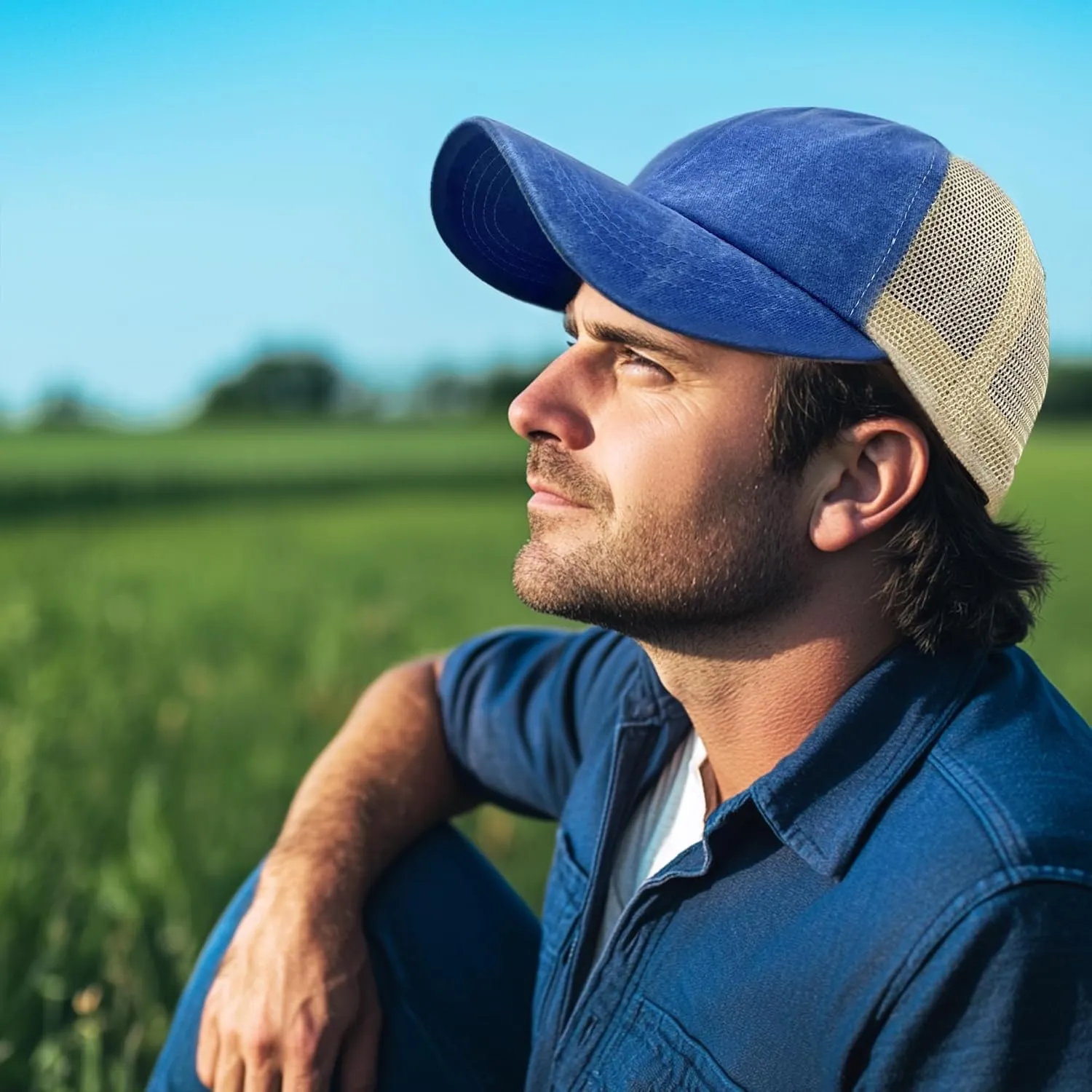CLAPE Mesh Baseball Cap Summer Breathable Trucker Mesh Hat Golf Dad Hats Quick Dry Cool Hats Outdoor Sports Running Cap