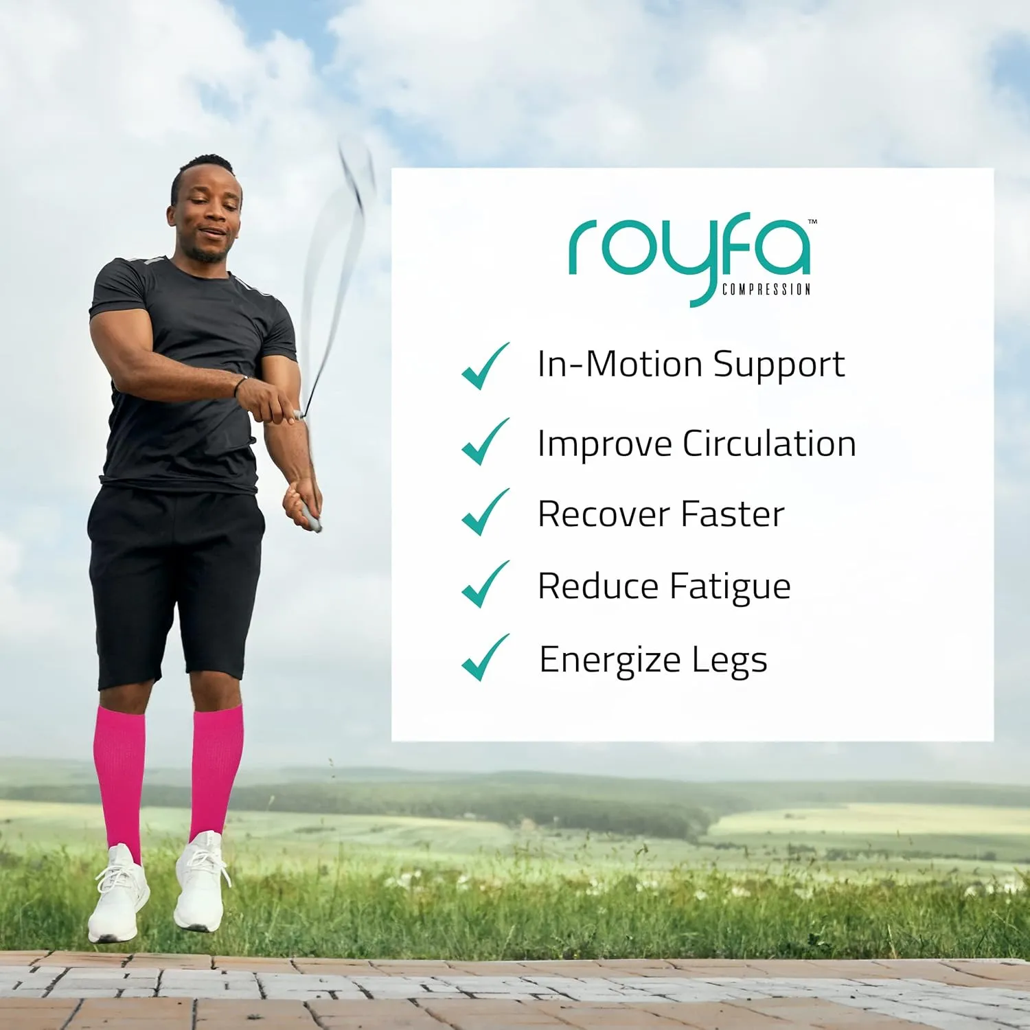 compression socks for Women and Men, 15-20 mmHg support Sock for All-Day Wear, Sports Performance circulation compression sock - Great For Running, active, sport, athletic. (Small, Pink)