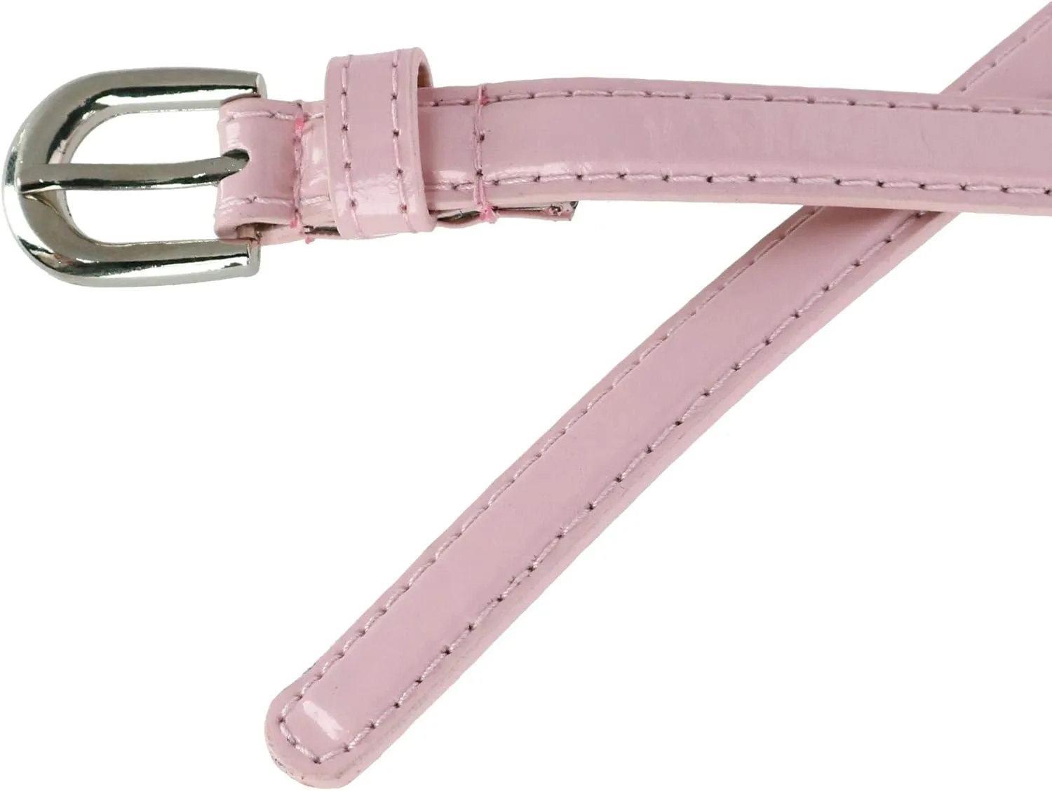 CTM® Women's Skinny Dress Belt (Pack of 2 Colors)