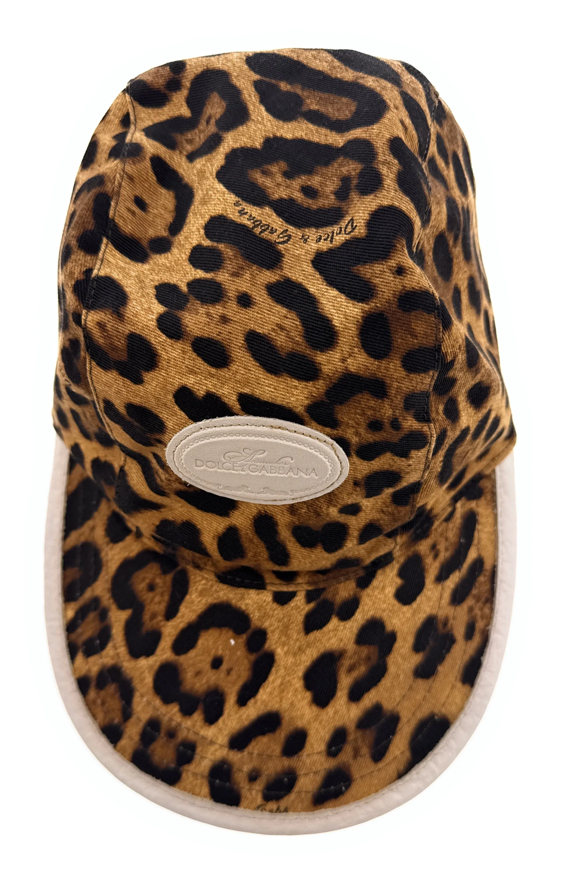 Dolce & Gabbana Leopard Cotton Baseball Cap – Luxury Headwear-Adult L