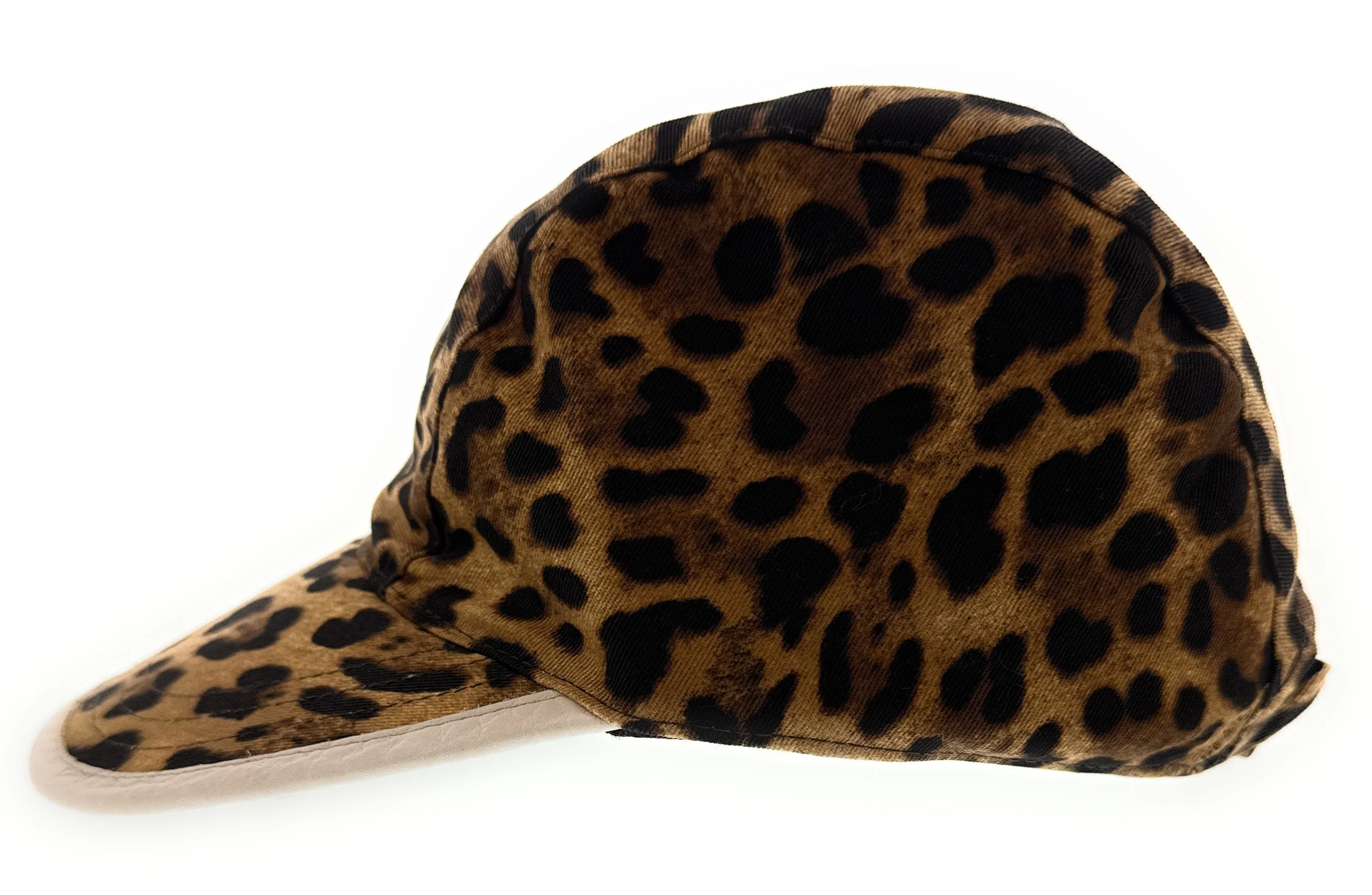 Dolce & Gabbana Leopard Cotton Baseball Cap – Luxury Headwear-Adult L