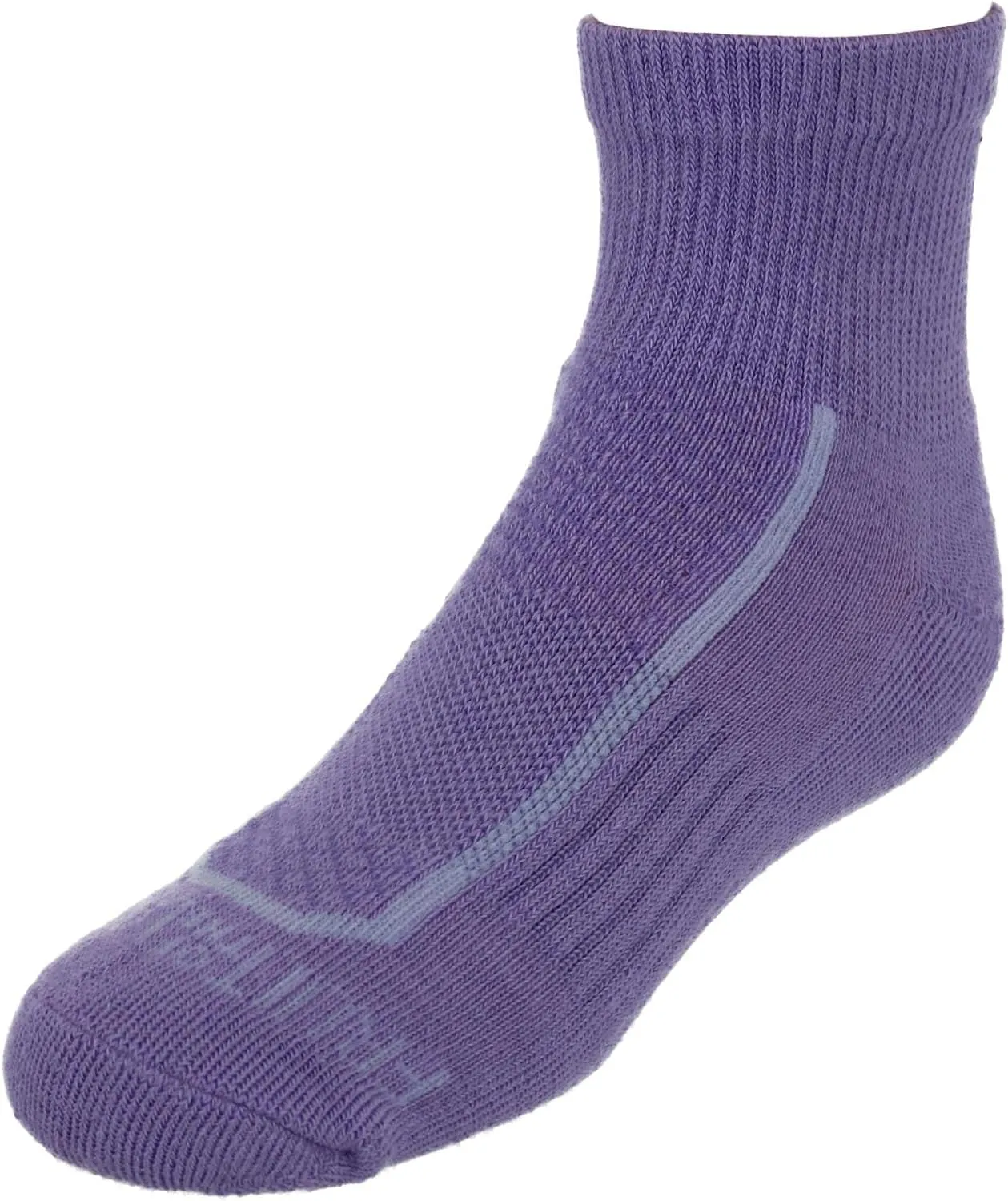 Fruit of the Loom Girl's Active Cushioned Ankle Socks (Pack of 6)