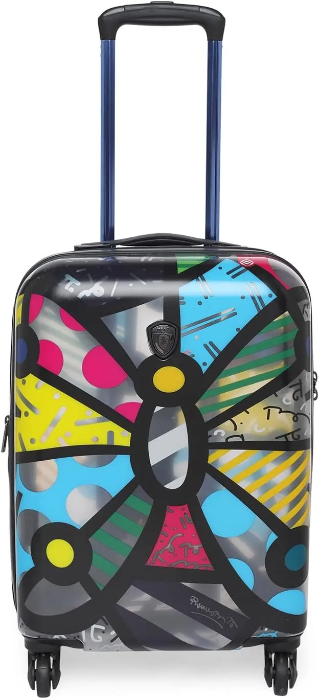 Heys Britto Transparent 21" Carry On Spinner Luggage (Transparent Butterfly)