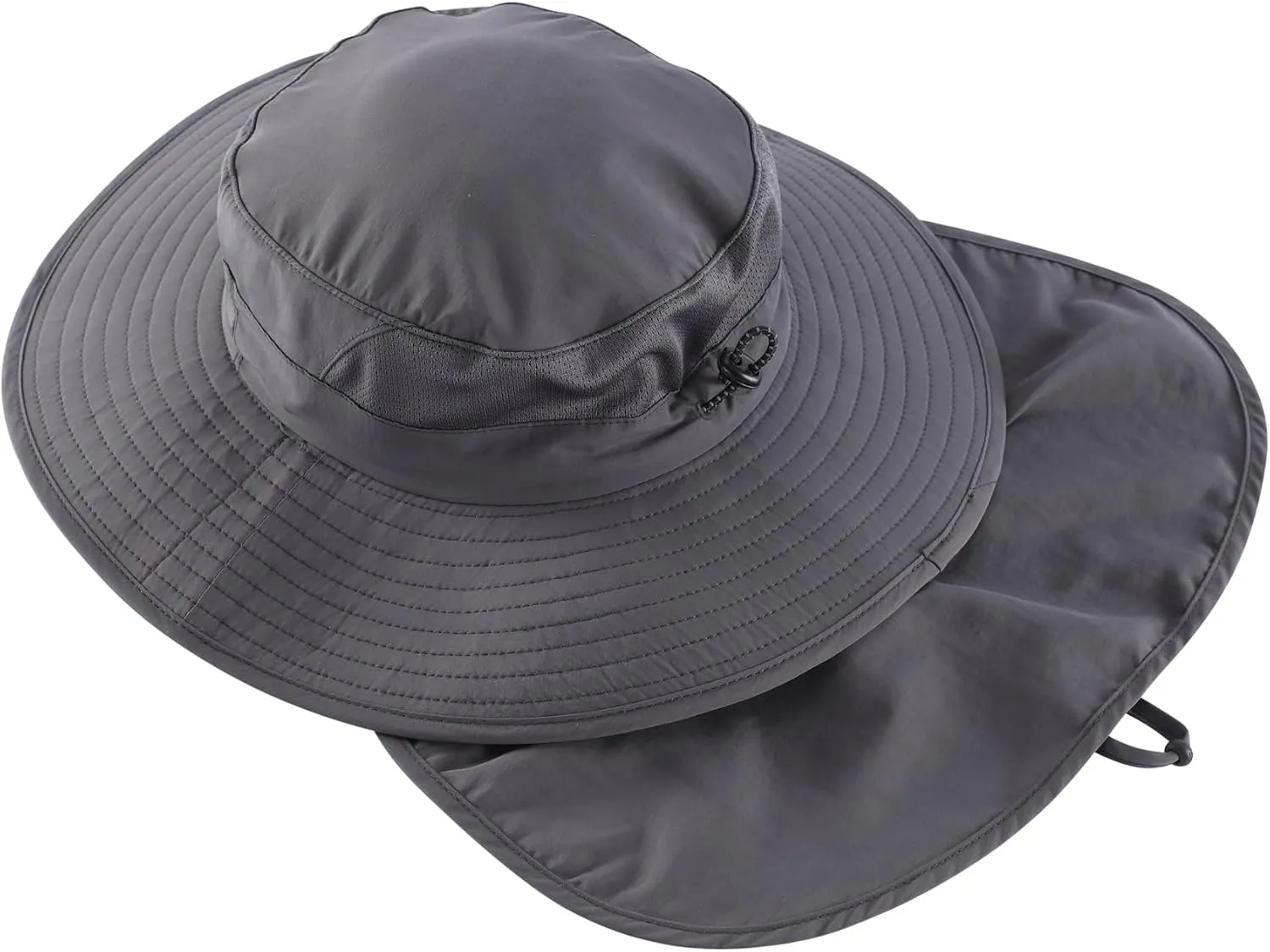 Home Prefer UPF 50  Sun Hats for Men Women Wide Brim Fishing Hat with Neck Flap Summer Safari UV Protection Bucket Hat