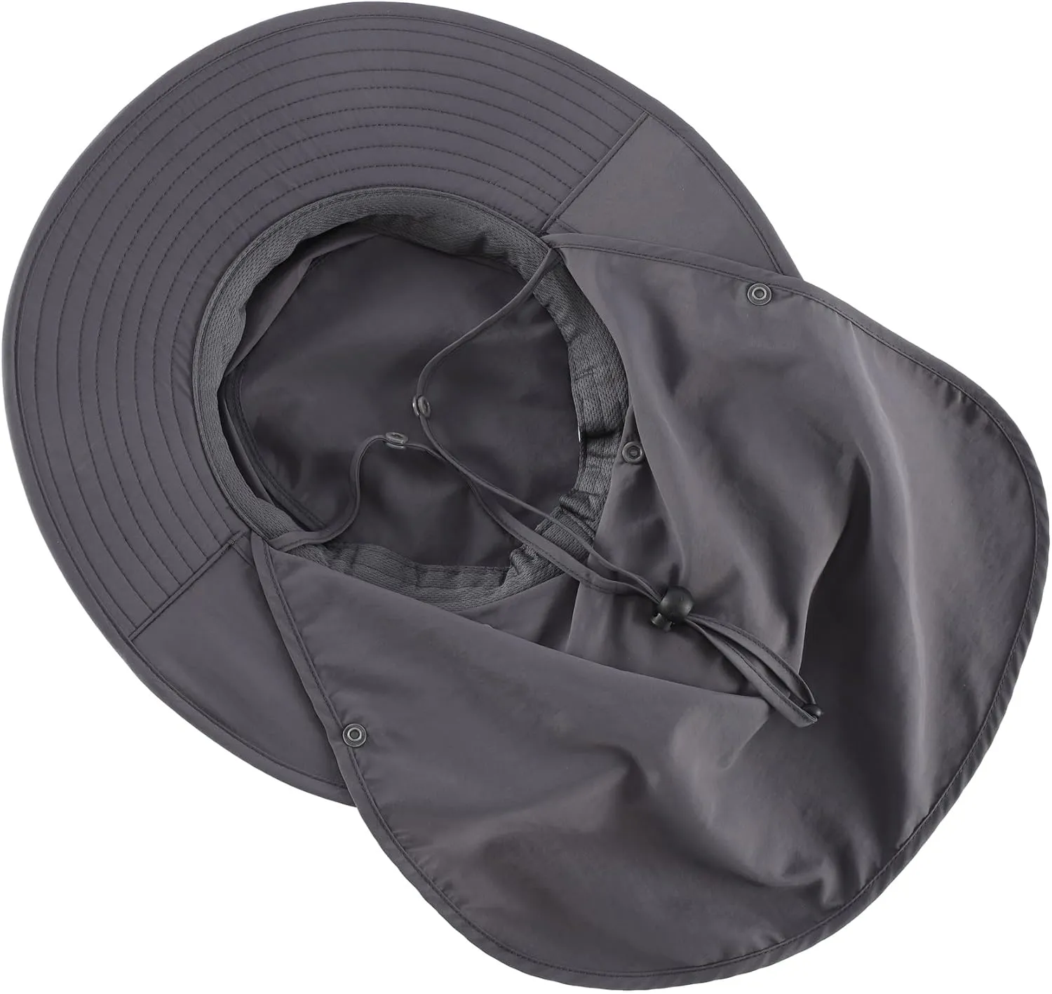 Home Prefer UPF 50  Sun Hats for Men Women Wide Brim Fishing Hat with Neck Flap Summer Safari UV Protection Bucket Hat