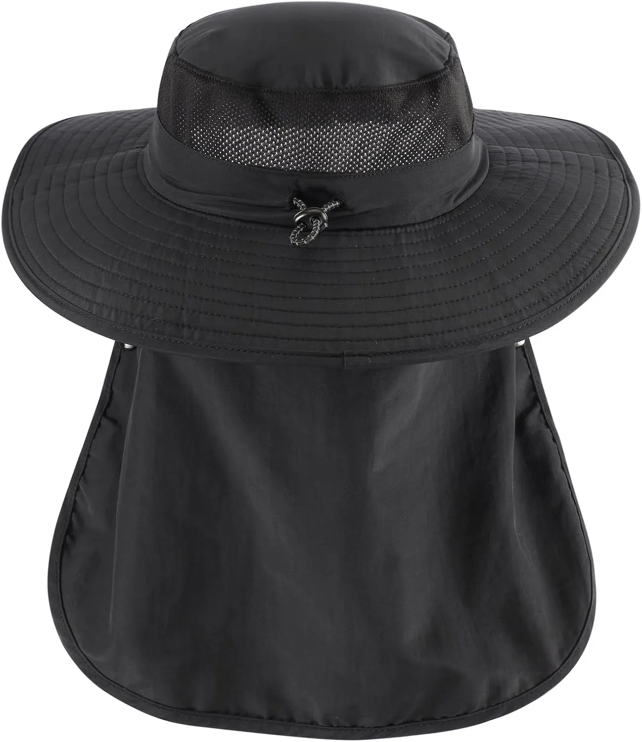 Home Prefer UPF 50  Sun Hats for Men Women Wide Brim Fishing Hat with Neck Flap Summer Safari UV Protection Bucket Hat