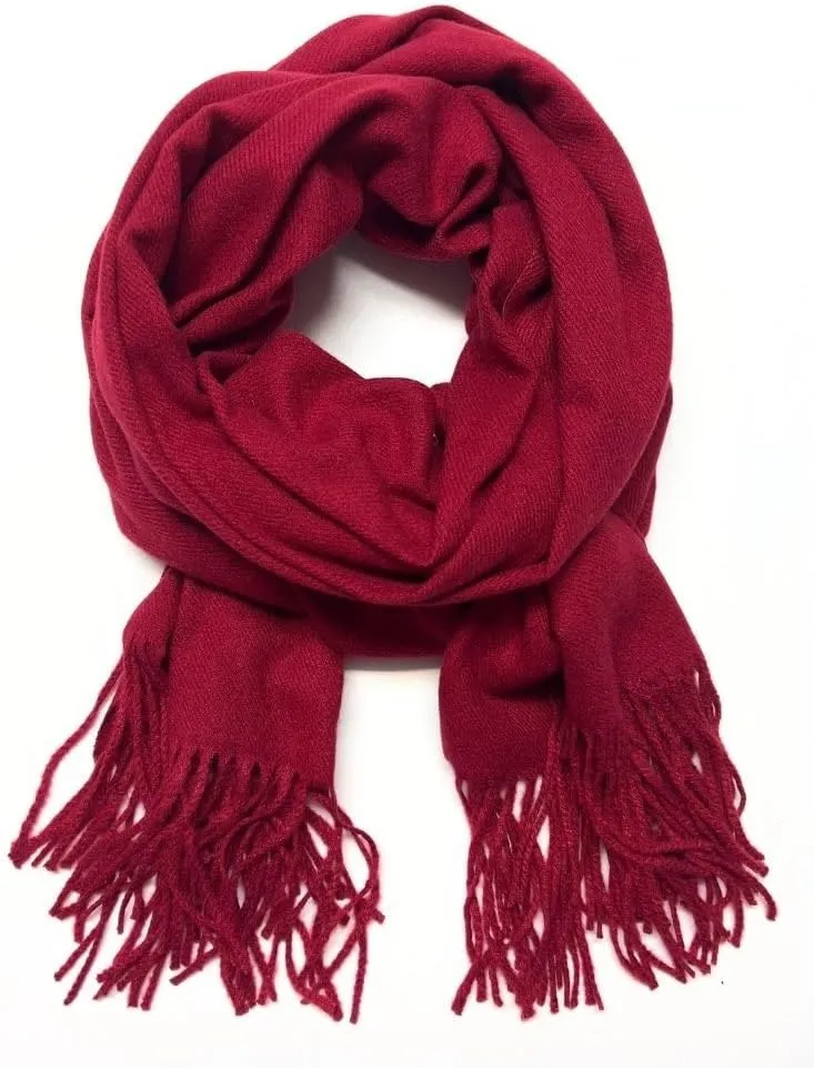 Humble Hilo Soft Wool Scarf or Shawl, Large Winter Wrap Pashmina 74 x 27