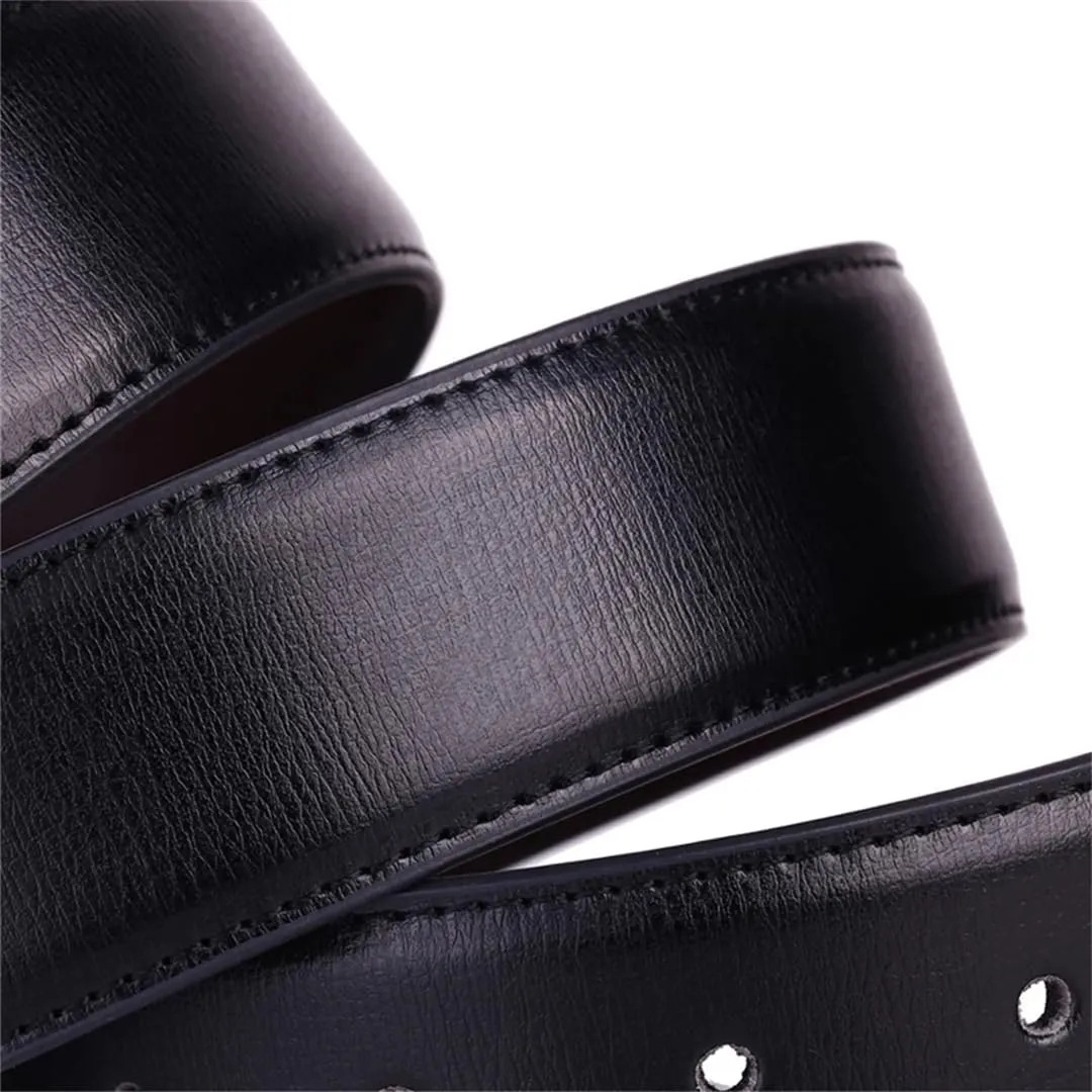 Men Belts Casual Plus Size Men Belts Genuine Leather Large Pin Buckle Male Belts Waist For Mens