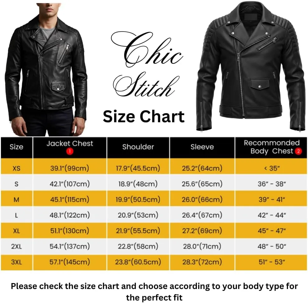 Mens Easy Bike Rider Jacket Motorcycle Asymmetric Zip-Up Jackets For Mens leather coats for men