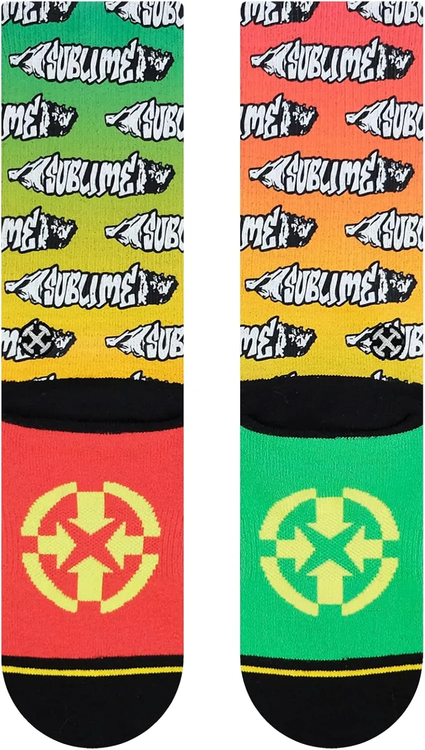 MERGE4 Sublime Joint Crew Socks for Men and Women With Padded Soles Elastic Arch Support Cushioned and Comfy