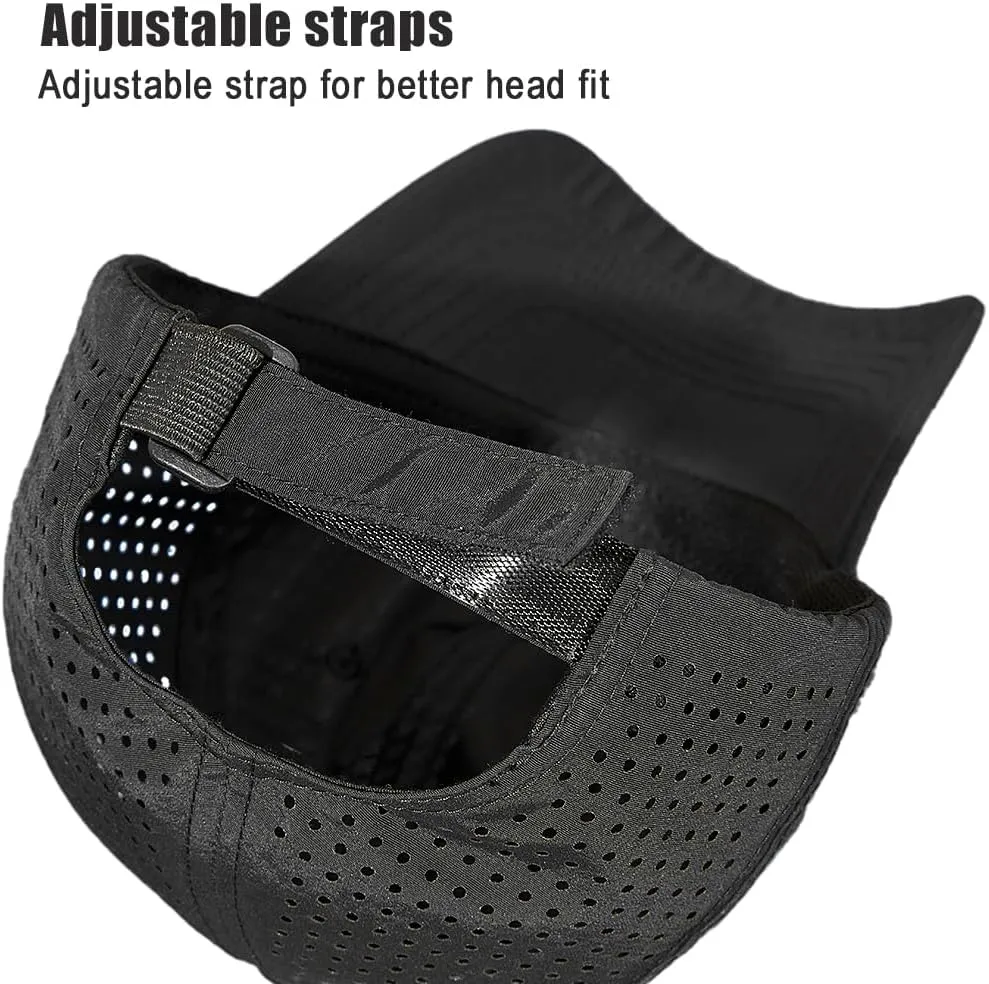 Quick Dry Baseball Cap for Men Women Adjustable Mesh Breathable UPF50  Outdoor Sports Snapback Golf Cap