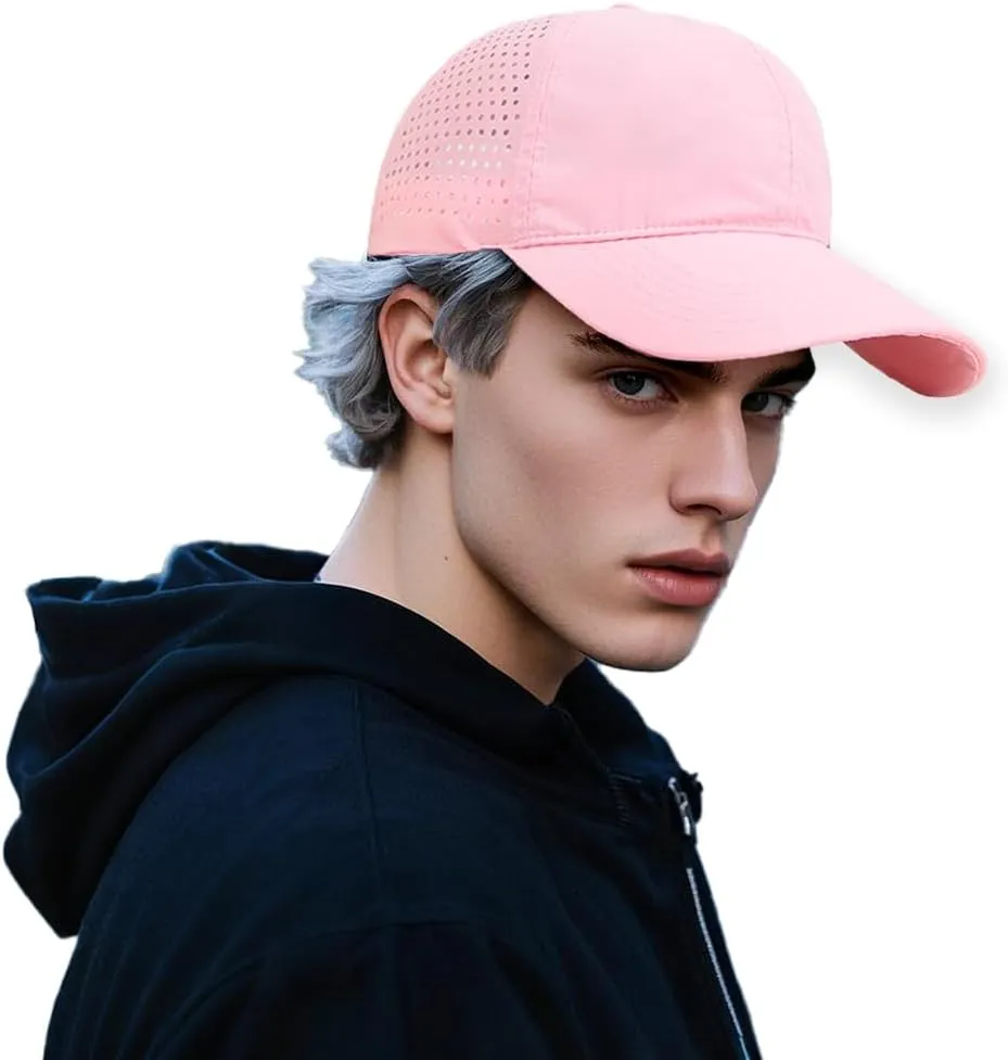 Quick Dry Baseball Cap for Men Women Adjustable Mesh Breathable UPF50  Outdoor Sports Snapback Golf Cap
