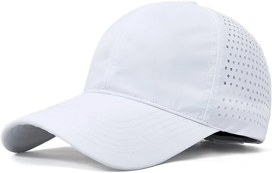 Quick Dry Baseball Cap for Men Women Adjustable Mesh Breathable UPF50  Outdoor Sports Snapback Golf Cap