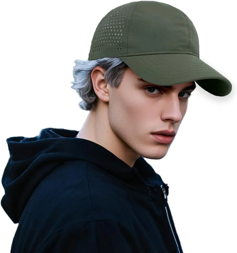 Quick Dry Baseball Cap for Men Women Adjustable Mesh Breathable UPF50  Outdoor Sports Snapback Golf Cap