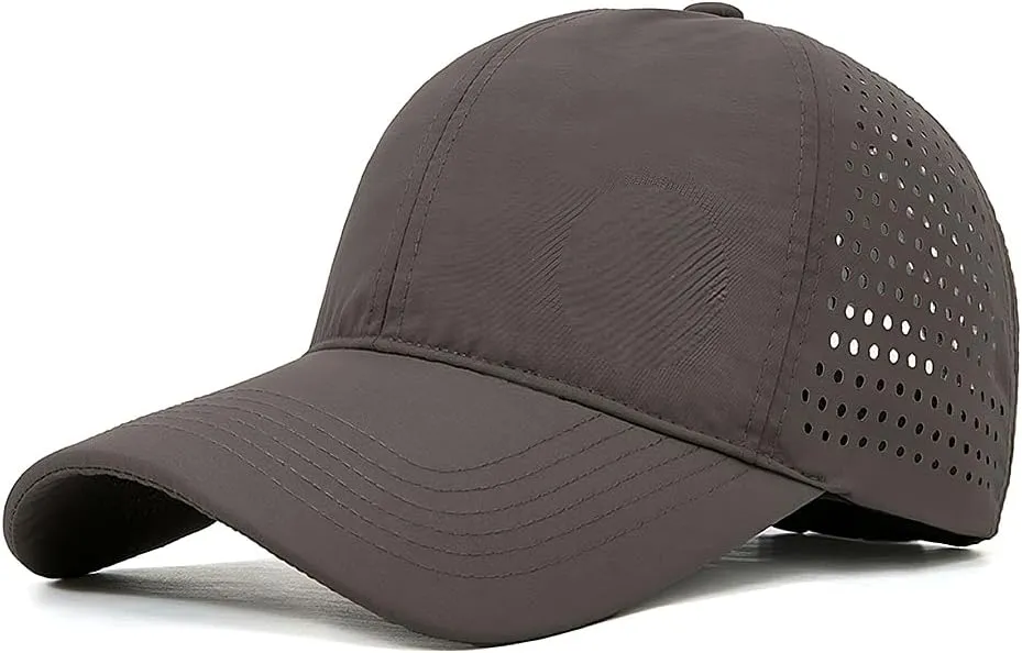Quick Dry Baseball Cap for Men Women Adjustable Mesh Breathable UPF50  Outdoor Sports Snapback Golf Cap