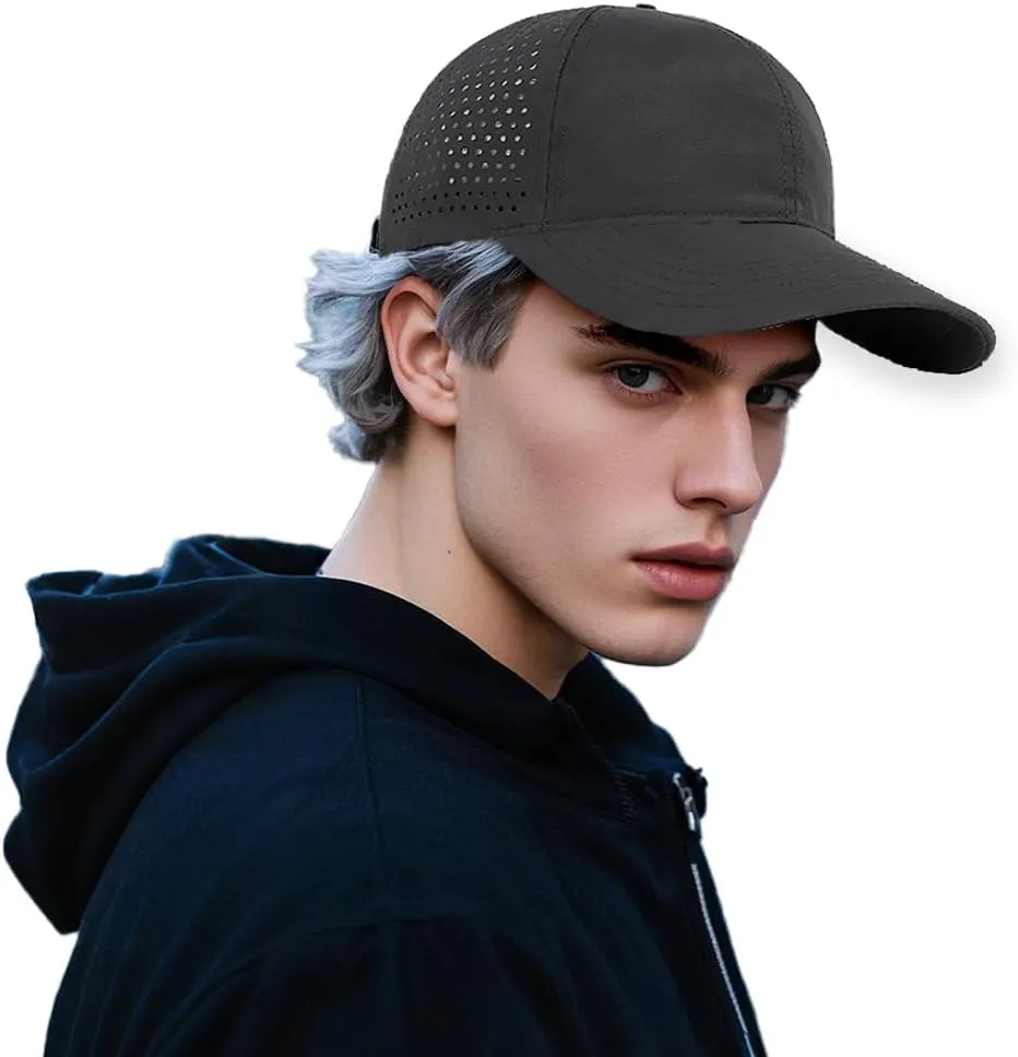 Quick Dry Baseball Cap for Men Women Adjustable Mesh Breathable UPF50  Outdoor Sports Snapback Golf Cap