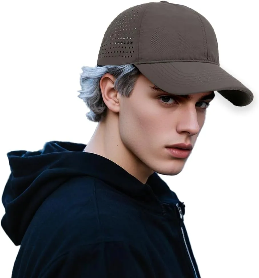 Quick Dry Baseball Cap for Men Women Adjustable Mesh Breathable UPF50  Outdoor Sports Snapback Golf Cap