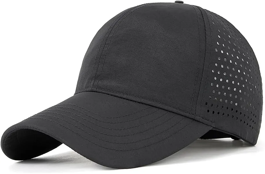Quick Dry Baseball Cap for Men Women Adjustable Mesh Breathable UPF50  Outdoor Sports Snapback Golf Cap