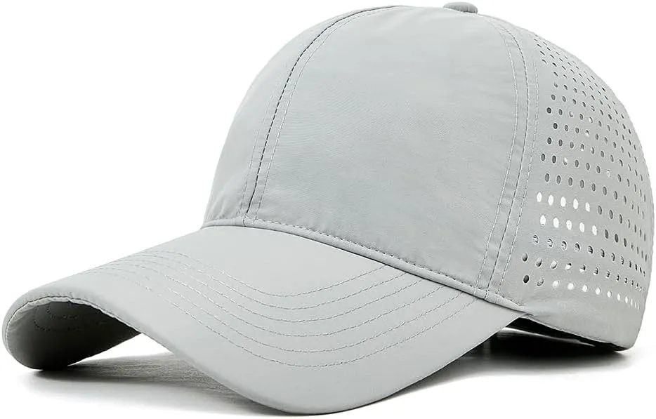 Quick Dry Baseball Cap for Men Women Adjustable Mesh Breathable UPF50  Outdoor Sports Snapback Golf Cap