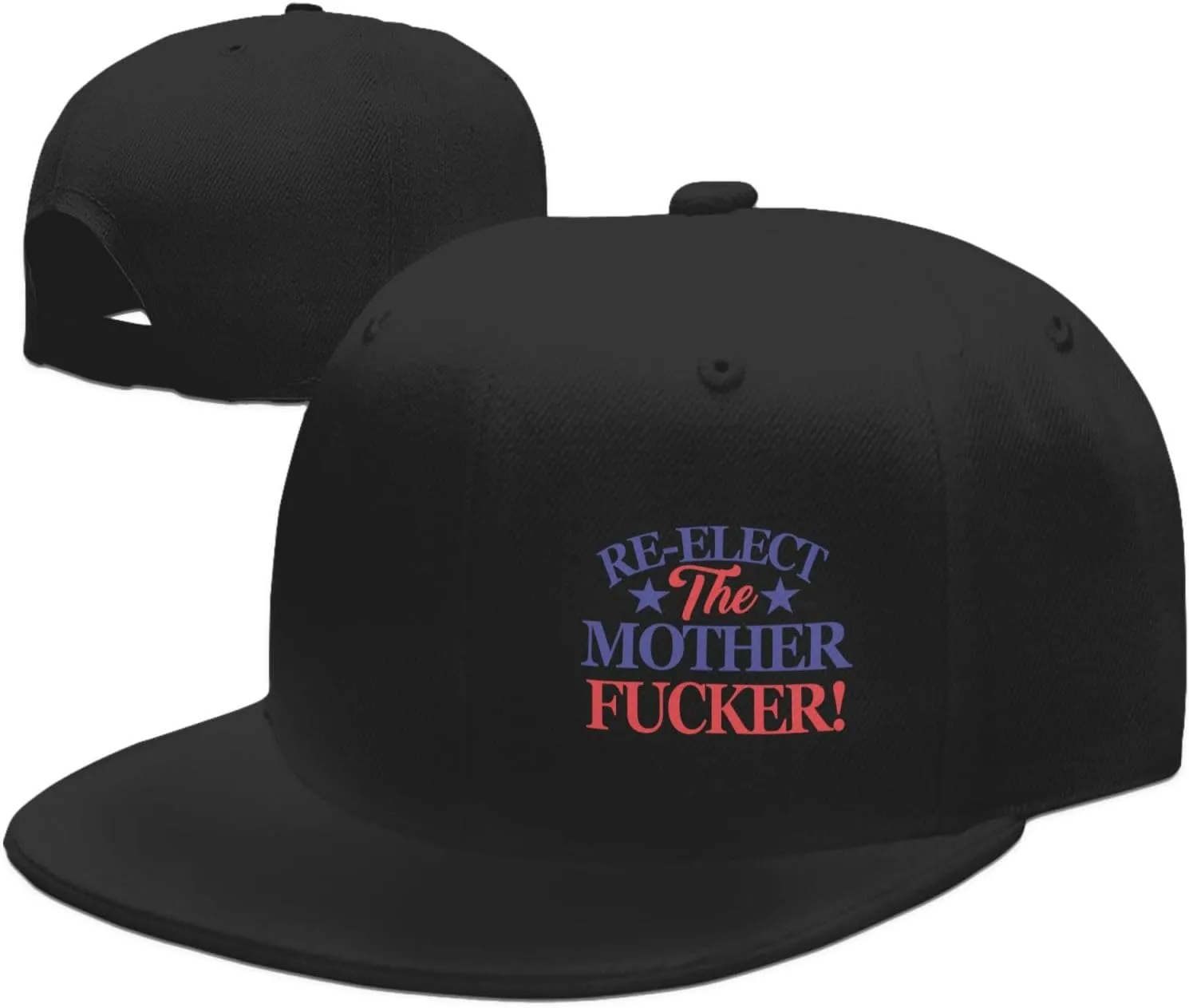 Re Elect That Motherfucker Snapback Hat Hip Hop Style Flat Bill Brim Hats Baseball Cap Black