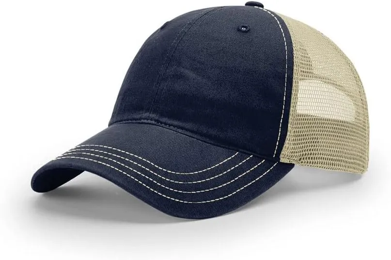 Richardson 111 & 111P Garment-Washed Relaxed Fit Adjustable Snapback Trucker Cap | OSFM | Bulk Pack Available