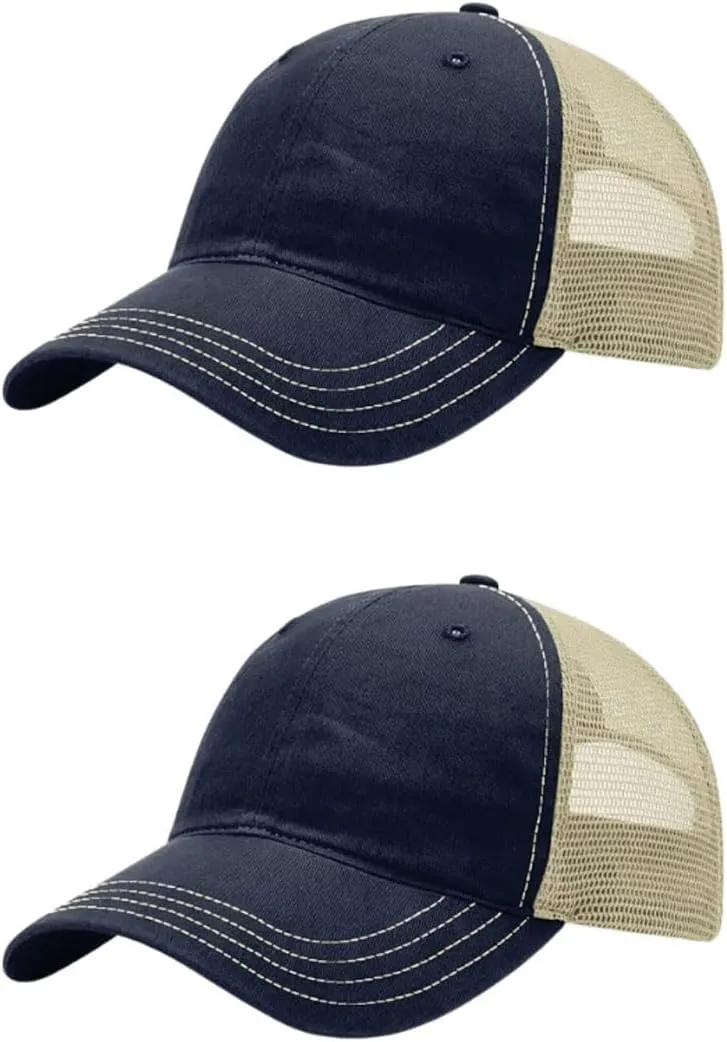 Richardson 111 & 111P Garment-Washed Relaxed Fit Adjustable Snapback Trucker Cap | OSFM | Bulk Pack Available