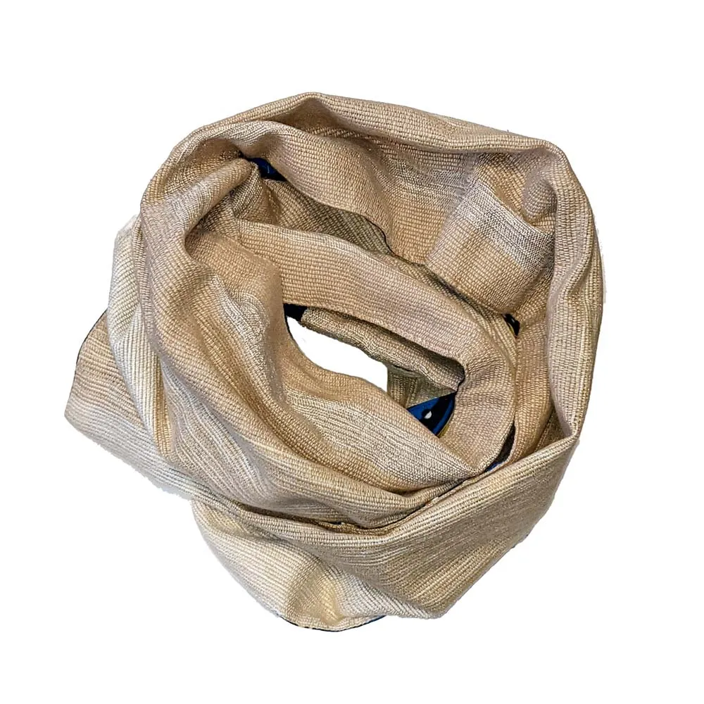 STACIA REVERSIBLE SCARF WITH MOROCCAN COTTON
