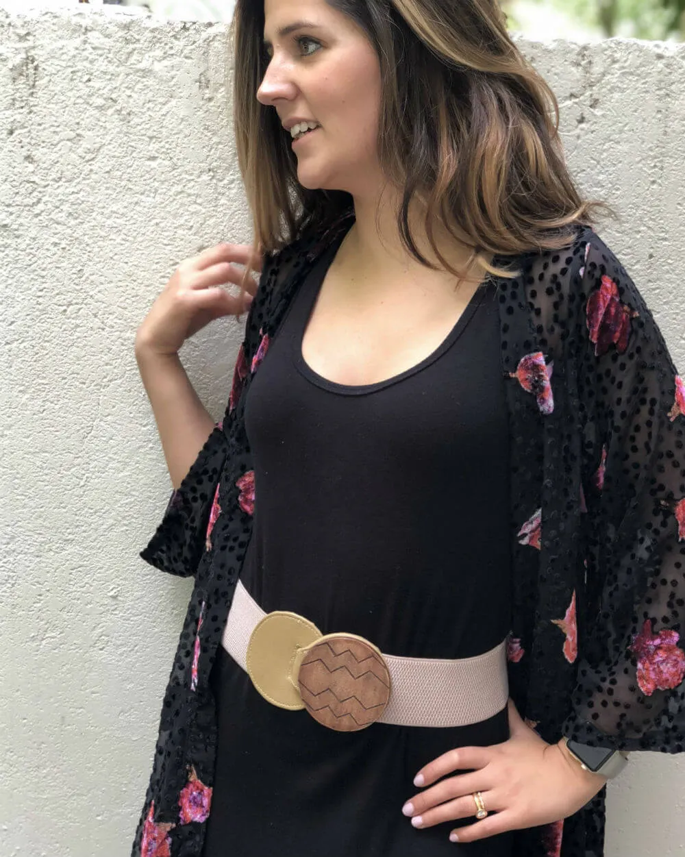 Tan ZigZag Belt
