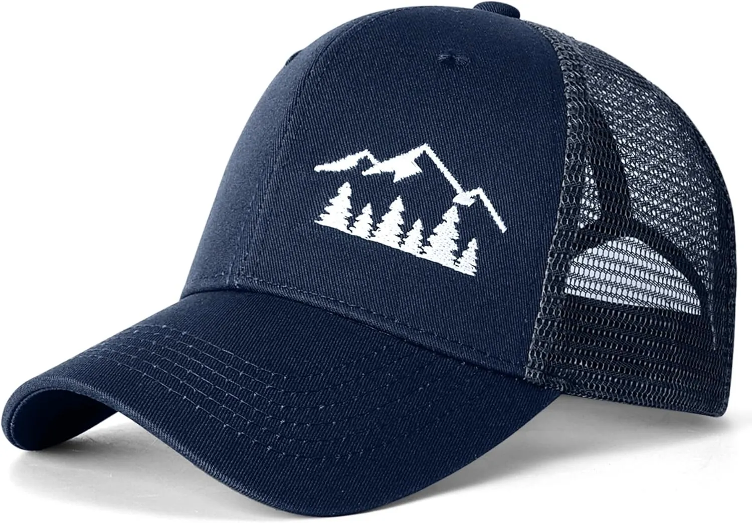 Trucker Hats for Men - Baseball Cap Adjustable Snapback Breathable Classics Retro Mesh Back Cap