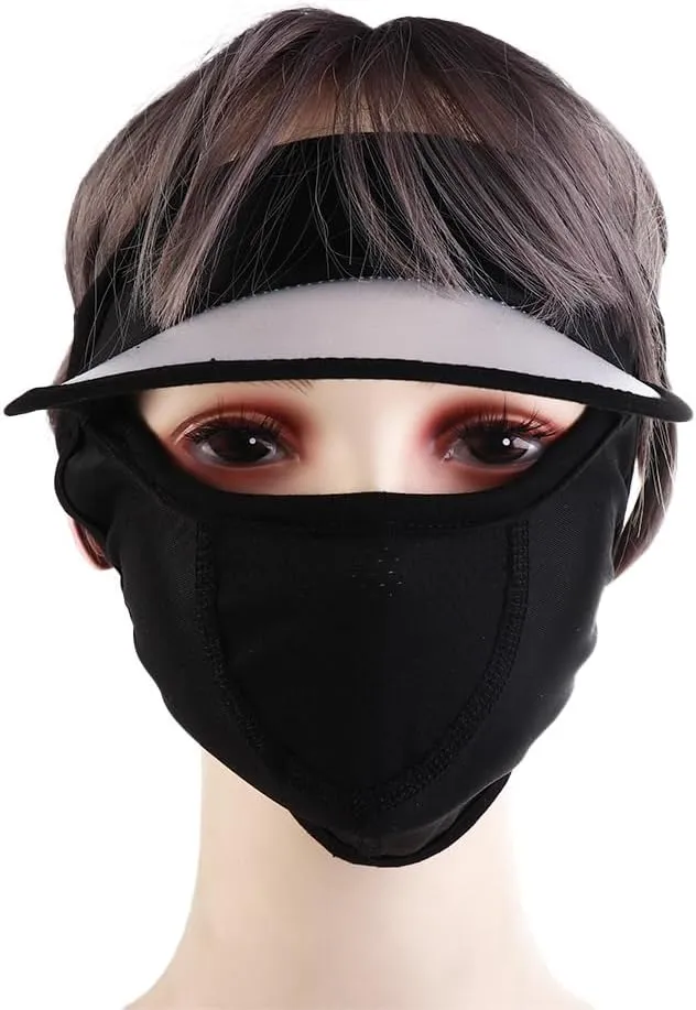 Women Face Cover Summer Sunscreen Face Gini Mask Face Mask Eye Protection UV Protection Veil Sun Hats for Driving Cycling