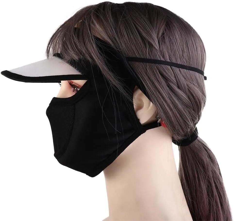 Women Face Cover Summer Sunscreen Face Gini Mask Face Mask Eye Protection UV Protection Veil Sun Hats for Driving Cycling