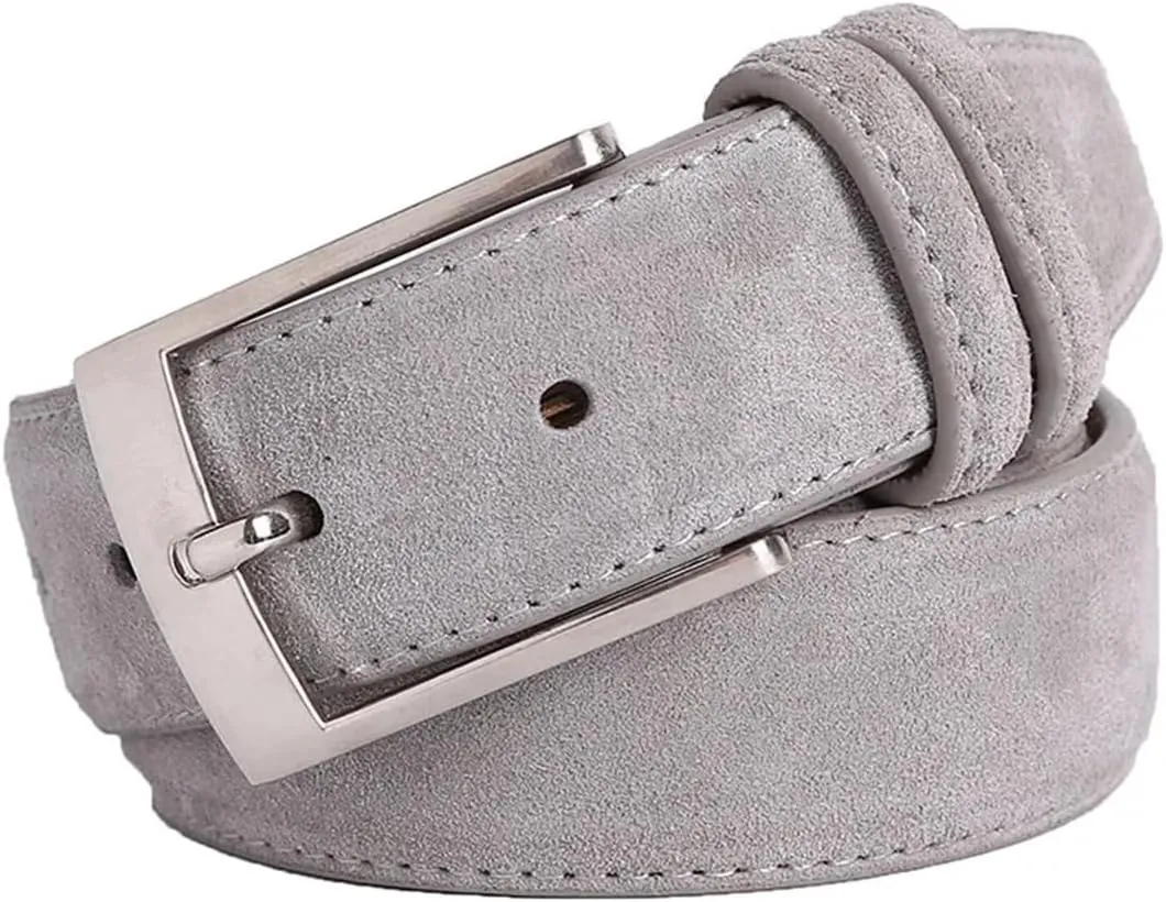 Yeuyyben Sude Belts Cow Leather For Man And Lady Jeans Luxury Classic Genuine Leather Sude Belts