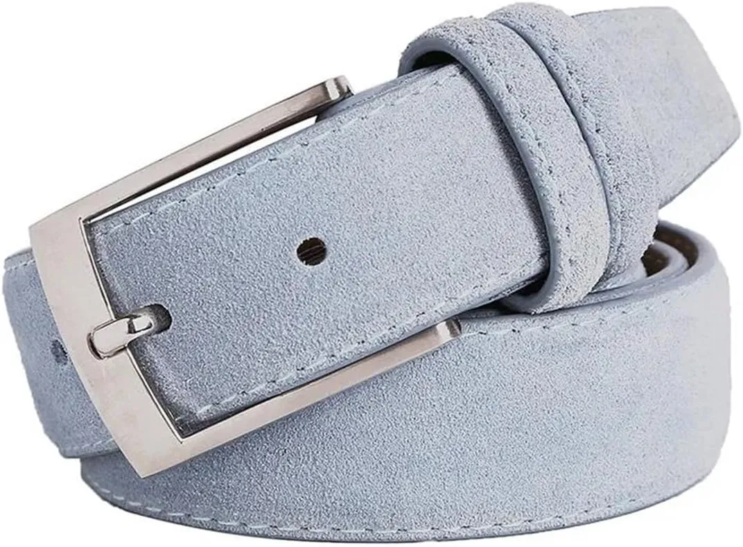 Yeuyyben Sude Belts Cow Leather For Man And Lady Jeans Luxury Classic Genuine Leather Sude Belts