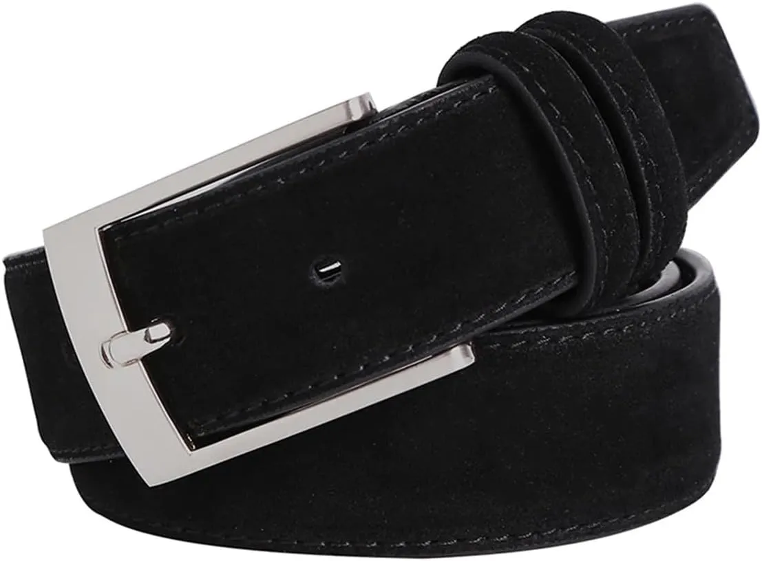 Yeuyyben Sude Belts Cow Leather For Man And Lady Jeans Luxury Classic Genuine Leather Sude Belts
