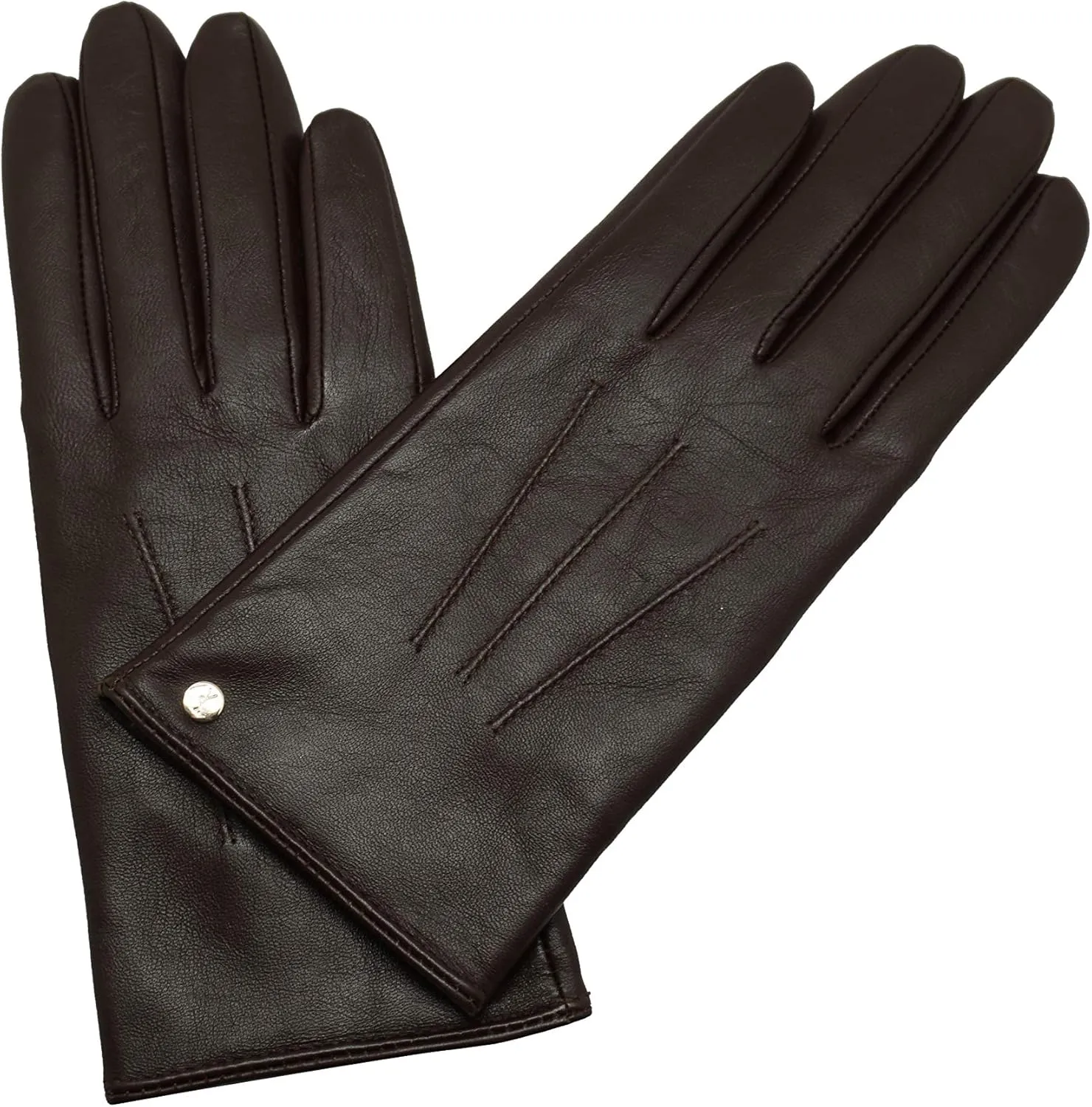 YISEVEN Women's Winter Genuine Leather Gloves Touchscreen Three Points